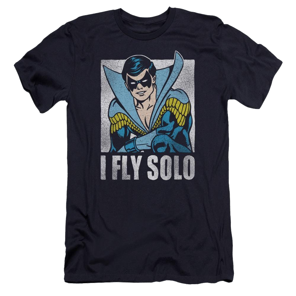 Dc Fly Solo Premium Adult Slim Fit T-Shirt Men's Premium Slim Fit T-Shirt Nightwing   