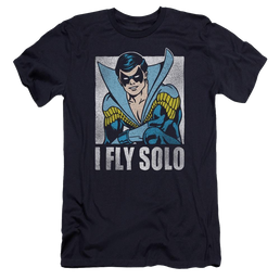 Dc Fly Solo Premium Adult Slim Fit T-Shirt Men's Premium Slim Fit T-Shirt Nightwing   