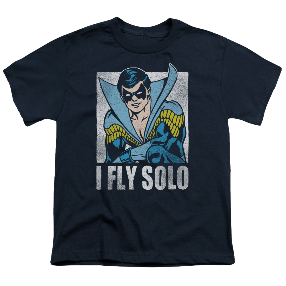 Nightwing Fly Solo - Youth T-Shirt Youth T-Shirt (Ages 8-12) Nightwing   