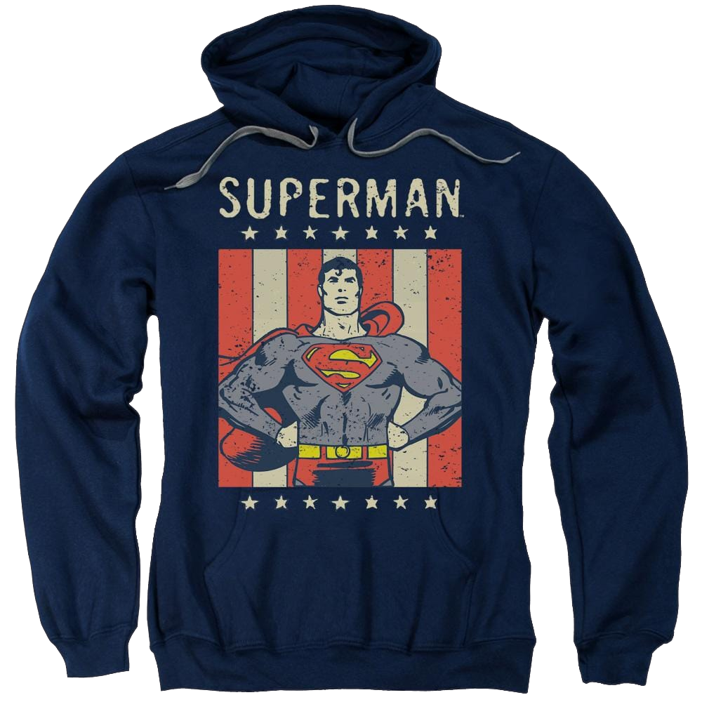 DC Comics Retro Liberty - Pullover Hoodie Pullover Hoodie Superman   