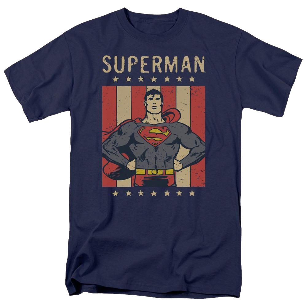 DC Comics Retro Liberty - Men's Regular Fit T-Shirt Men's Regular Fit T-Shirt Superman   