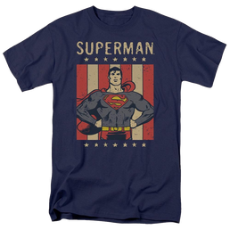 DC Comics Retro Liberty - Men's Regular Fit T-Shirt Men's Regular Fit T-Shirt Superman   