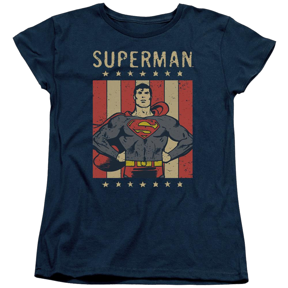DC Comics Retro Liberty - Women's T-Shirt Women's T-Shirt Superman   