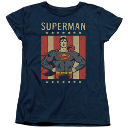 DC Comics Retro Liberty - Women's T-Shirt Women's T-Shirt Superman   