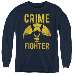 Dc Batman Fight Crime - Youth Long Sleeve T-Shirt Youth Long Sleeve T-Shirt Batman   