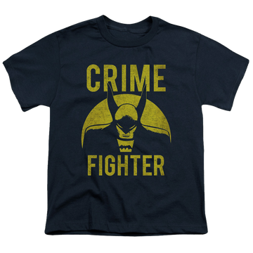 DC Batman Fight Crime - Youth T-Shirt Youth T-Shirt (Ages 8-12) Batman   
