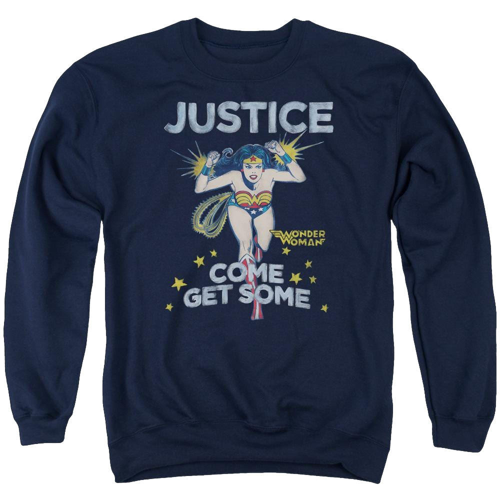 DC Comics Get Some - Men's Crewneck Sweatshirt Men's Crewneck Sweatshirt Wonder Woman   