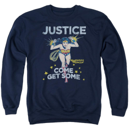 DC Comics Get Some - Men's Crewneck Sweatshirt Men's Crewneck Sweatshirt Wonder Woman   