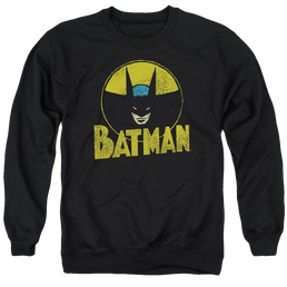 DC Comics Circle Bat - Men's Crewneck Sweatshirt Men's Crewneck Sweatshirt Batman   