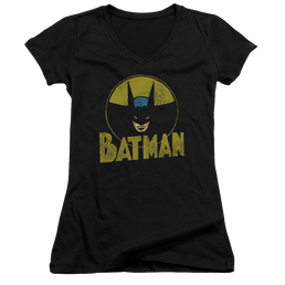 DC Comics Circle Bat - Juniors V-Neck T-Shirt Juniors V-Neck T-Shirt Batman   