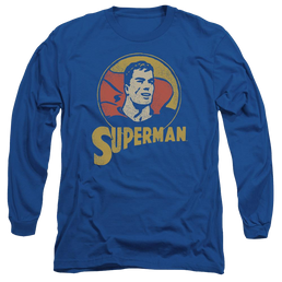 DC Comics Super Circle - Men's Long Sleeve T-Shirt Men's Long Sleeve T-Shirt Superman   