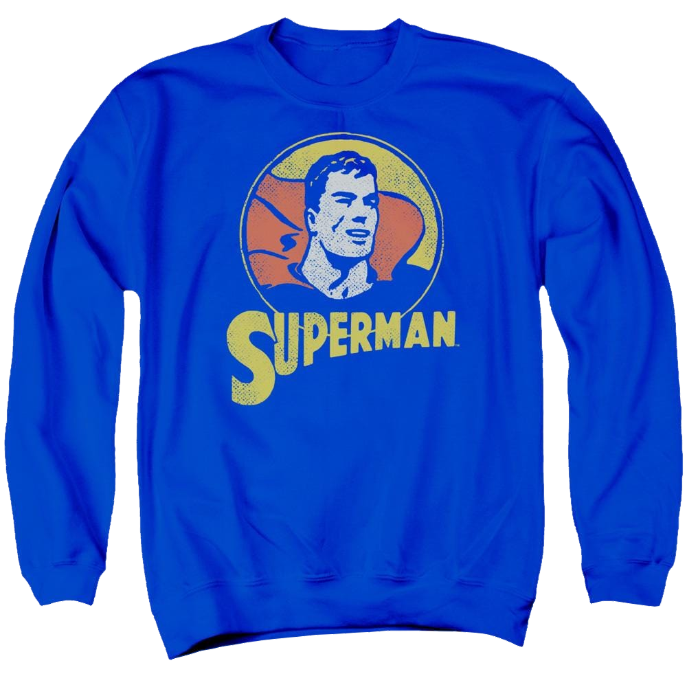 DC Comics Super Circle - Men's Crewneck Sweatshirt Men's Crewneck Sweatshirt Superman   