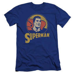 DC Comics Super Circle - Men's Premium Slim Fit T-Shirt Men's Premium Slim Fit T-Shirt Superman   