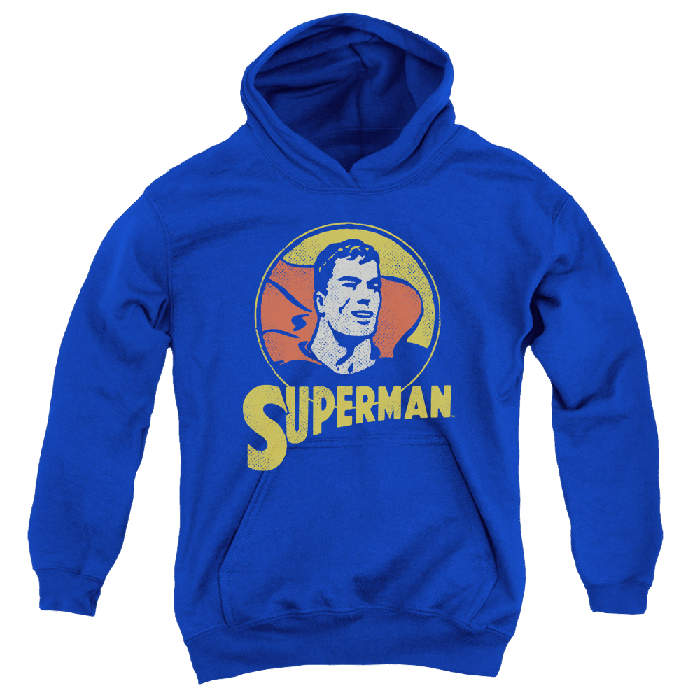 Superman Super Circle - Youth Hoodie Youth Hoodie (Ages 8-12) Superman   