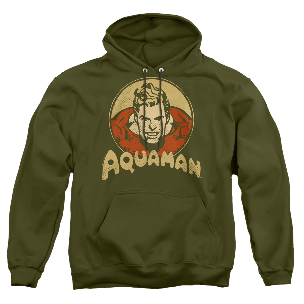 Aquaman Aqua Circle - Pullover Hoodie Pullover Hoodie Aquaman   
