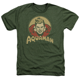 Aquaman Aqua Circle - Men's Heather T-Shirt Men's Heather T-Shirt Aquaman   