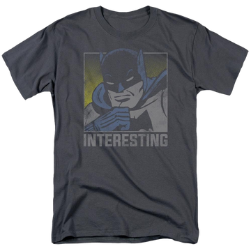 Charcoal men's regular fit t-shirt with DC Comics Interesting graphic