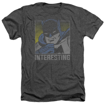 Charcoal men's heather t-shirt with DC Comics Interesting graphic