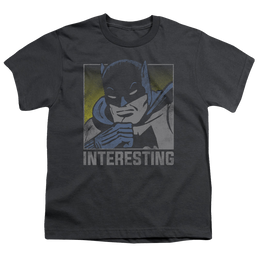 DC Batman Interesting - Youth T-Shirt Youth T-Shirt (Ages 8-12) Batman   