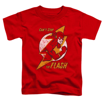 Red toddler t-shirt with Flash Bolt graphic