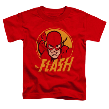 Red toddler t-shirt with Flash Circle graphic