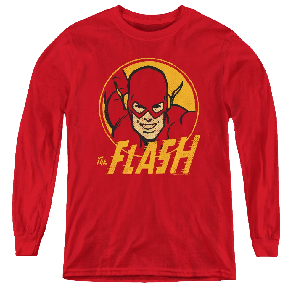 Flash, The Flash Circle - Youth Long Sleeve T-Shirt Youth Long Sleeve T-Shirt The Flash   