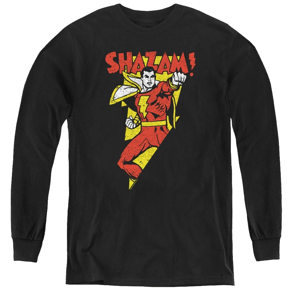 Shazam In Bolt - Youth Long Sleeve T-Shirt Youth Long Sleeve T-Shirt Shazam   