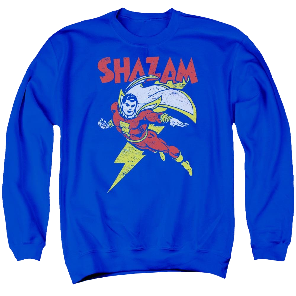 DC Comics Lets Fly - Men's Crewneck Sweatshirt Men's Crewneck Sweatshirt Shazam   