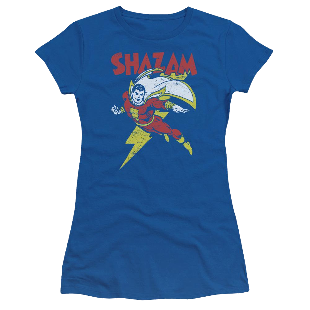 DC Comics Lets Fly - Juniors T-Shirt Juniors T-Shirt Shazam   