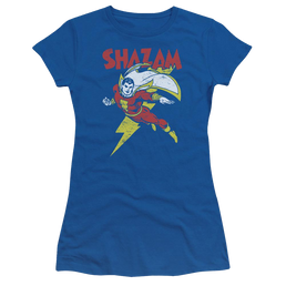 DC Comics Lets Fly - Juniors T-Shirt Juniors T-Shirt Shazam   