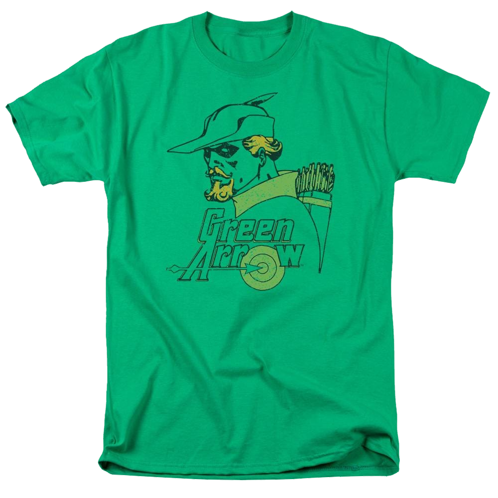 DC Comics Close Up - Men's Regular Fit T-Shirt Men's Regular Fit T-Shirt Green Arrow   