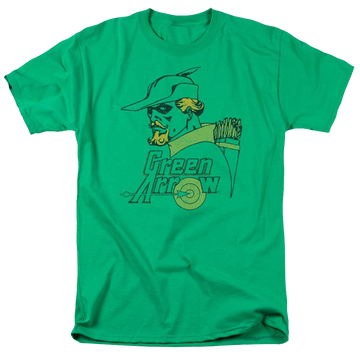DC Comics Close Up - Men's Regular Fit T-Shirt Men's Regular Fit T-Shirt Green Arrow   
