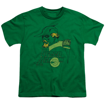 Green Arrow Close Up - Youth T-Shirt Youth T-Shirt (Ages 8-12) Green Arrow   