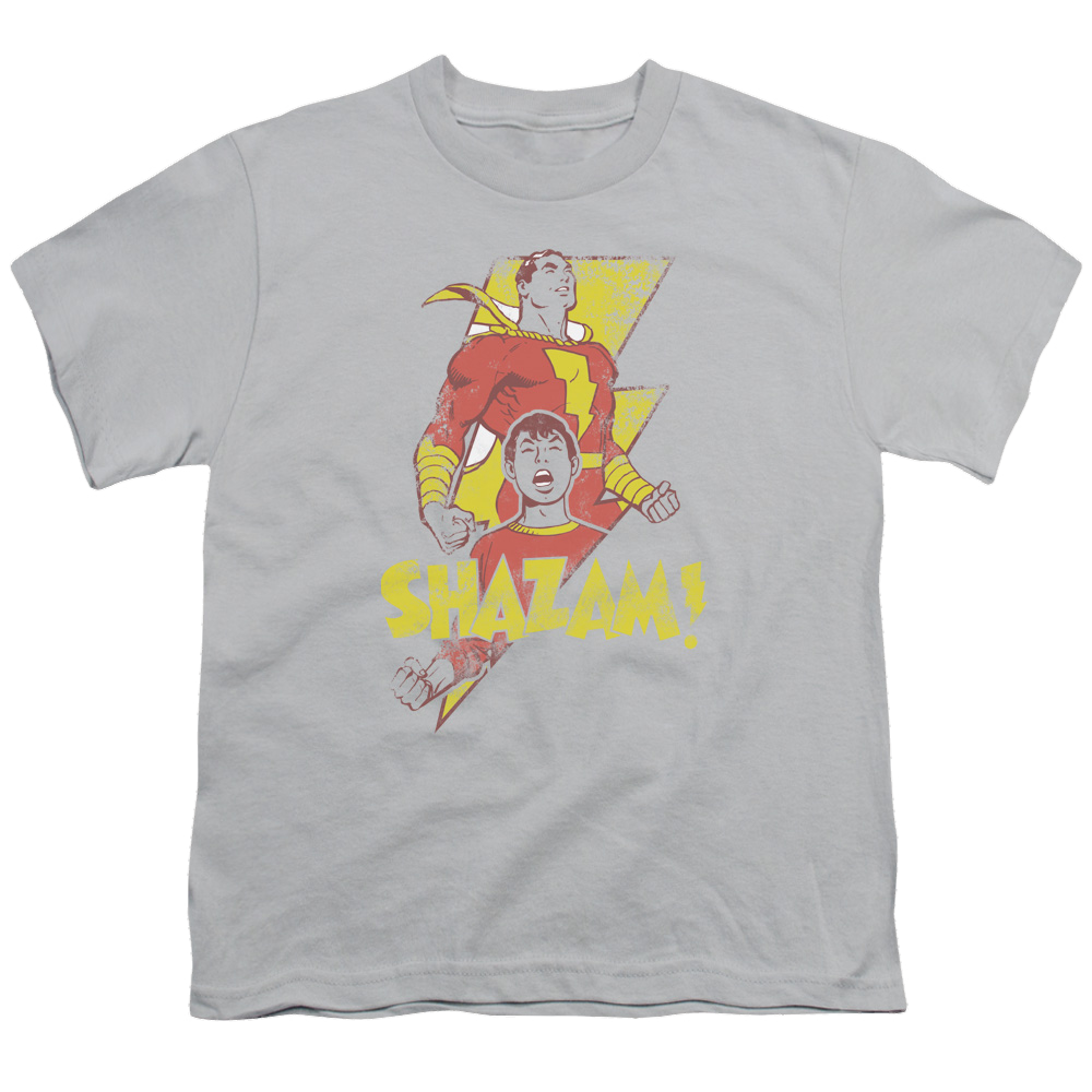 Shazam Transformation - Youth T-Shirt Youth T-Shirt (Ages 8-12) Shazam   