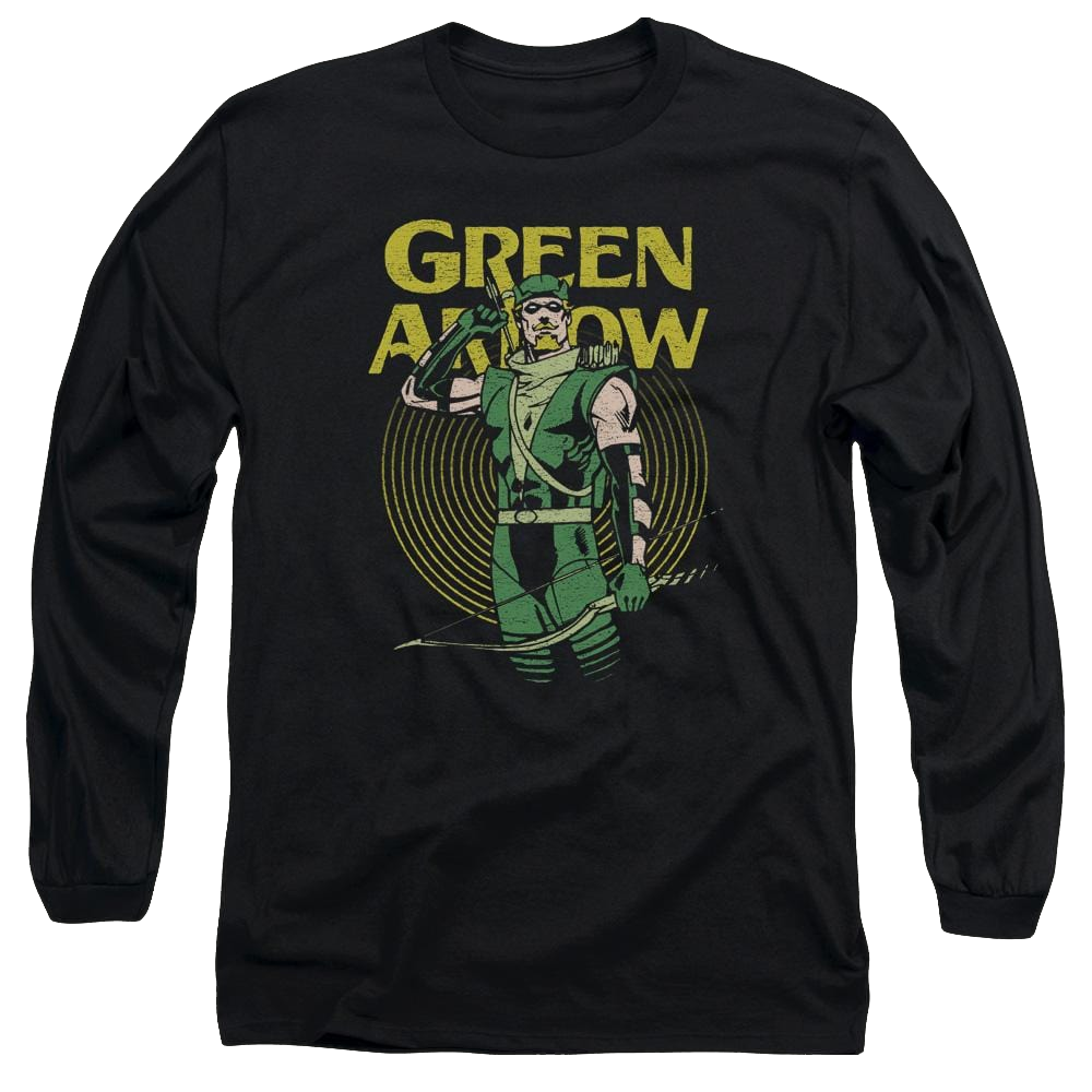 DC Comics Pull - Men's Long Sleeve T-Shirt Men's Long Sleeve T-Shirt Green Arrow   