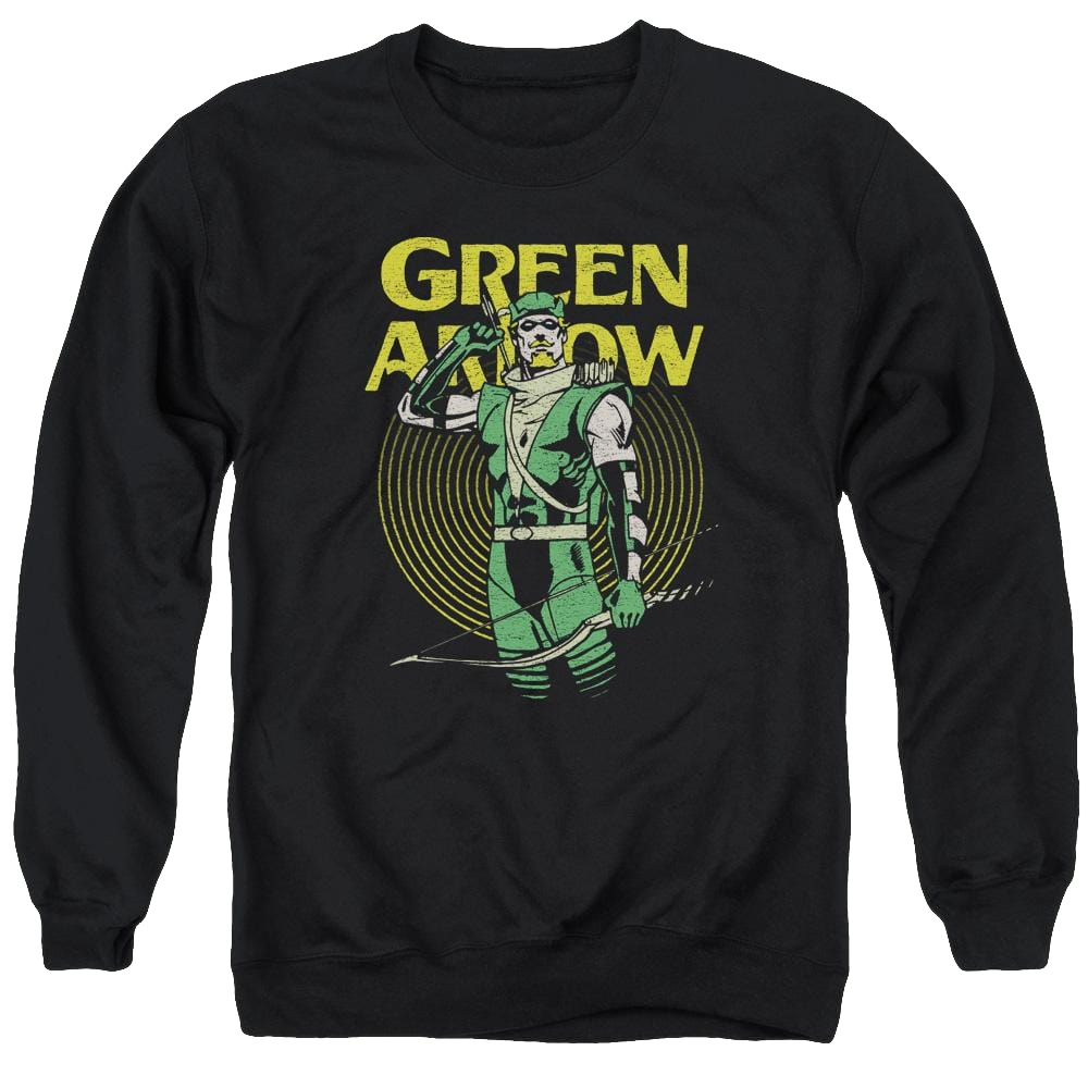 DC Comics Pull - Men's Crewneck Sweatshirt Men's Crewneck Sweatshirt Green Arrow   