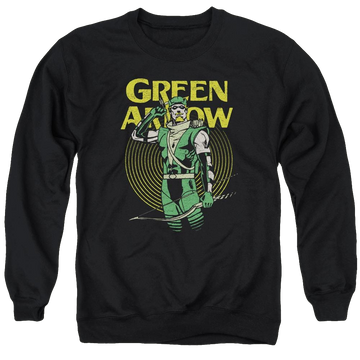 DC Comics Pull - Men's Crewneck Sweatshirt Men's Crewneck Sweatshirt Green Arrow   