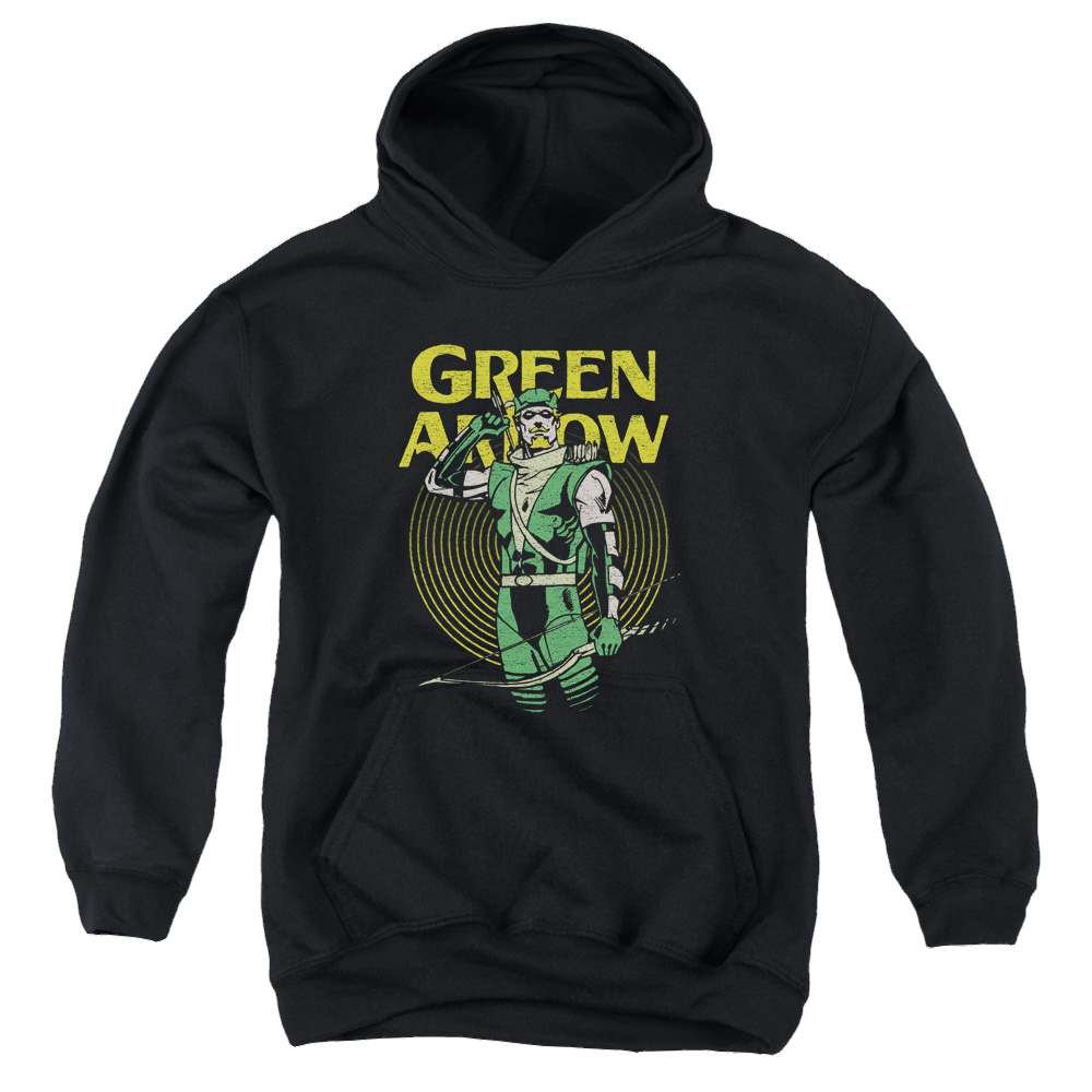 Green Arrow Pull - Youth Hoodie Youth Hoodie (Ages 8-12) Green Arrow   
