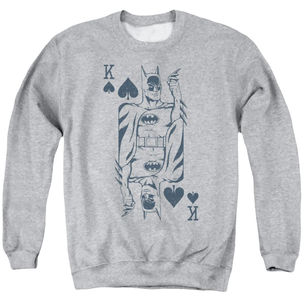 DC Comics Bat Card - Men's Crewneck Sweatshirt Men's Crewneck Sweatshirt Batman   