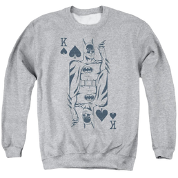 DC Comics Bat Card - Men's Crewneck Sweatshirt Men's Crewneck Sweatshirt Batman   