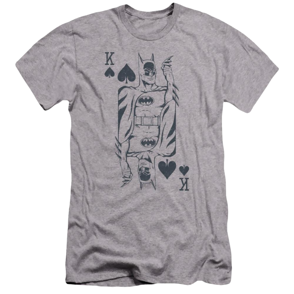 DC Comics Bat Card - Men's Premium Slim Fit T-Shirt Men's Premium Slim Fit T-Shirt Batman   
