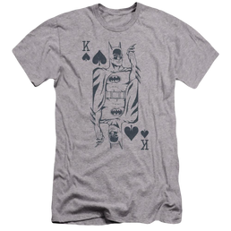 DC Comics Bat Card - Men's Premium Slim Fit T-Shirt Men's Premium Slim Fit T-Shirt Batman   