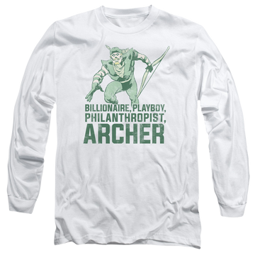 DC Comics Archer - Men's Long Sleeve T-Shirt Men's Long Sleeve T-Shirt Green Arrow   