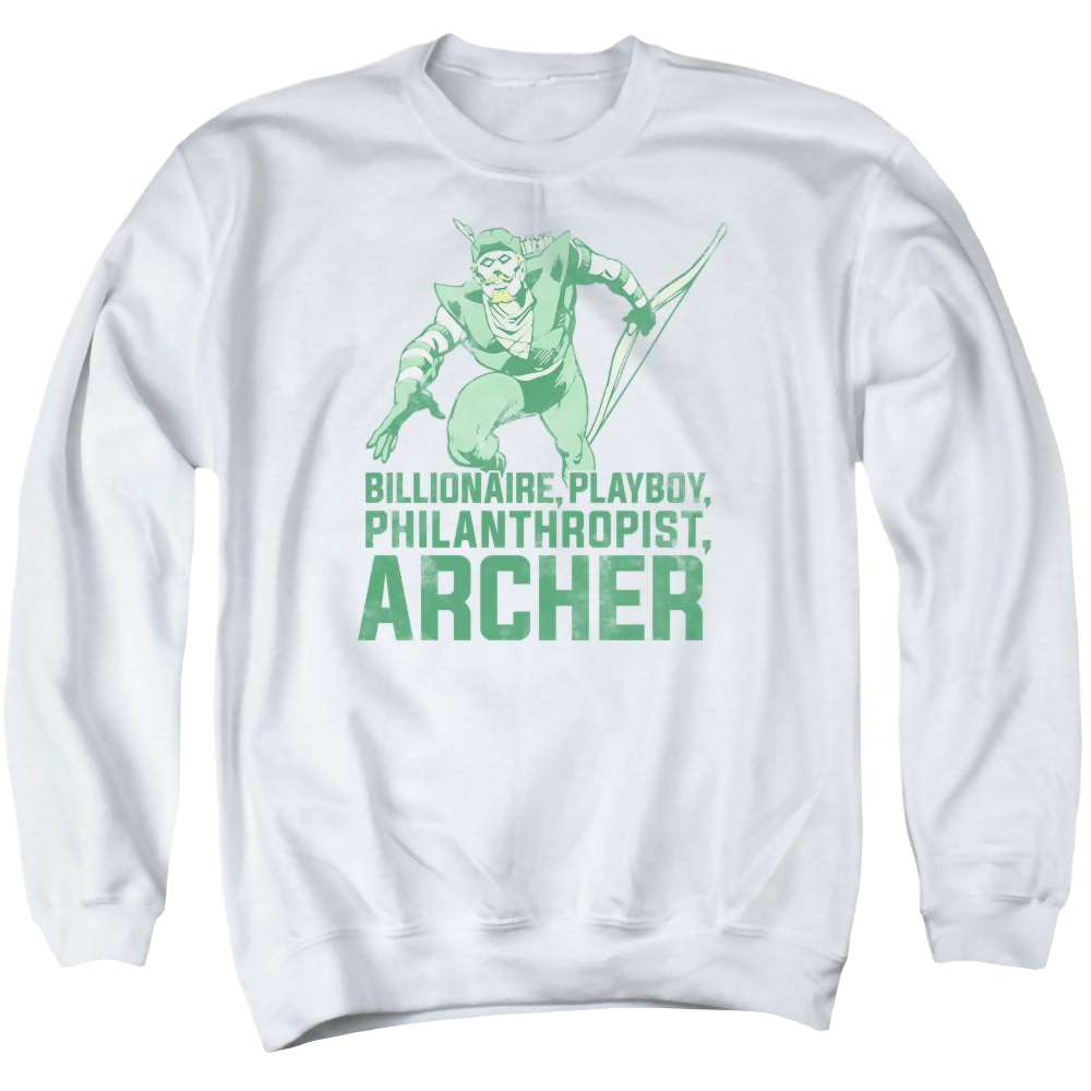 DC Comics Archer - Men's Crewneck Sweatshirt Men's Crewneck Sweatshirt Green Arrow   