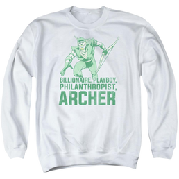 DC Comics Archer - Men's Crewneck Sweatshirt Men's Crewneck Sweatshirt Green Arrow   