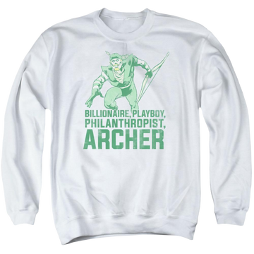DC Comics Archer - Men's Crewneck Sweatshirt Men's Crewneck Sweatshirt Green Arrow   