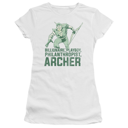 DC Comics Archer - Juniors T-Shirt Juniors T-Shirt Green Arrow   