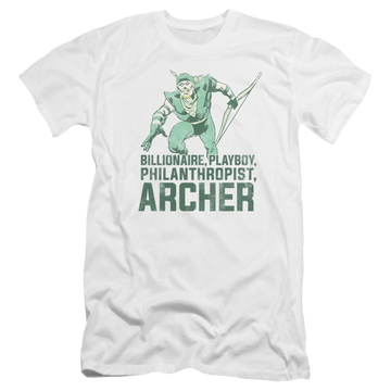 DC Comics Archer - Men's Premium Slim Fit T-Shirt Men's Premium Slim Fit T-Shirt Green Arrow   