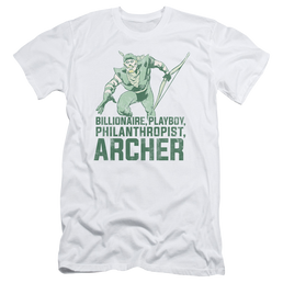 DC Comics Archer - Men's Slim Fit T-Shirt Men's Slim Fit T-Shirt Green Arrow   