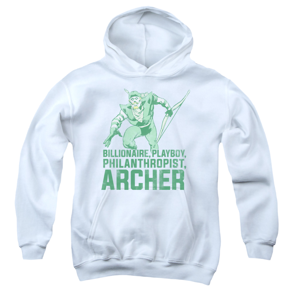 Green Arrow Archer - Youth Hoodie Youth Hoodie (Ages 8-12) Green Arrow   